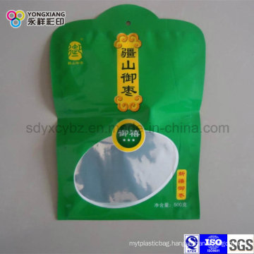 Plastic Packaging Shaped Bag with Clear Window